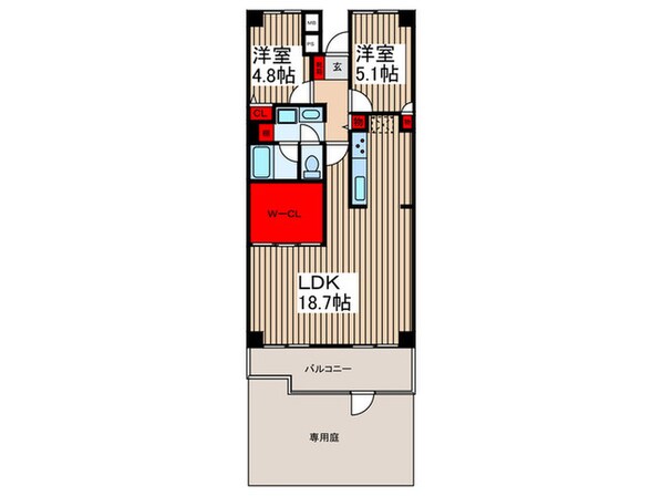 川越旭町ビューハイツ（116）の物件間取画像